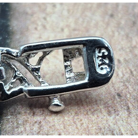 925 Sterling Silver Gemstone Tennis Bracelet Garnet, Amethyst, Citrine, Peridot - Picture 10 of 12